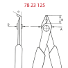 Mini Alicate Electronica 78 23 125 Super-Knips® 125mm. Knipex