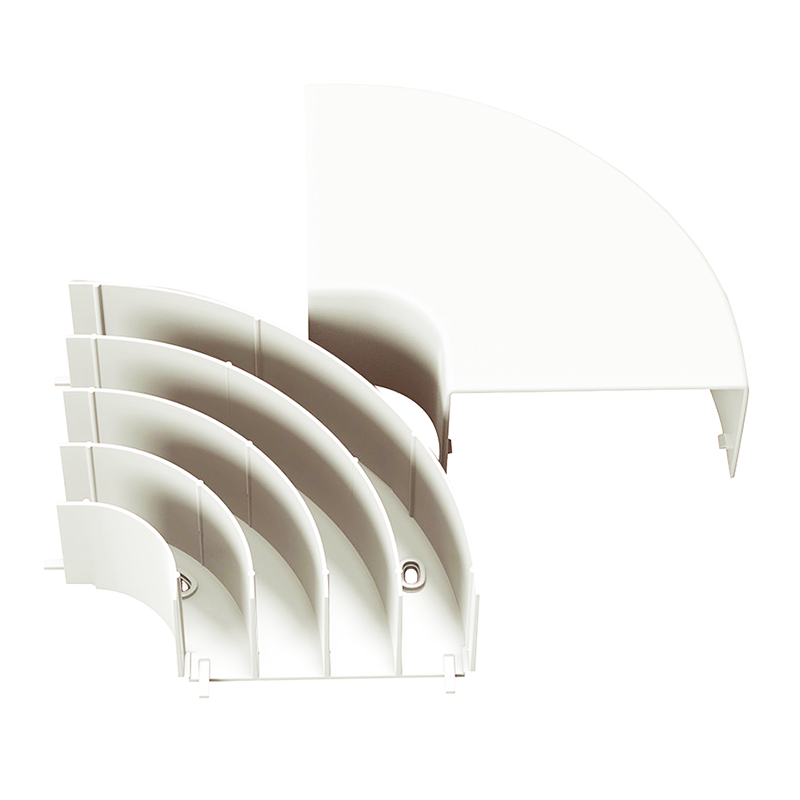 Curva Plana Unicanal C/Separador.Interno Marfil FDCP Hellermann Tyton Curva Plana Unicanal C/Separador.Interno Marfil FDCP Hellermann Tyton
