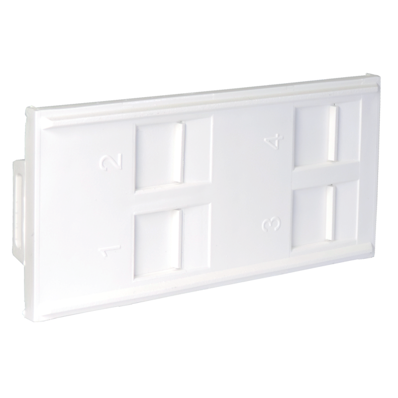 Face Plate C/Tapa 4 Modulos Rj45. FPWCB Hellermann Tyton Face Plate C/Tapa 4 Modulos Rj45. FPWCB Hellermann Tyton