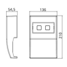 Caja de Derivacion Faceplate Megacanal Marfil MCCFP Hellermann Tyton
