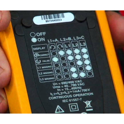 Indicador de Rotacion de Fases, 40 - 700 V, 15-400 Hz, Cat Iii, 600 V / Cat Iv, 300V _x000D_ 9040 Fluke