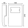 Caja de Derivacion Bastidor Universal Megacanal Marfil MCCBU Hellermann Tyton
