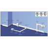 Caja de Derivación Multifuncion Megacanal Marfil MCCM Hellermann Tyton