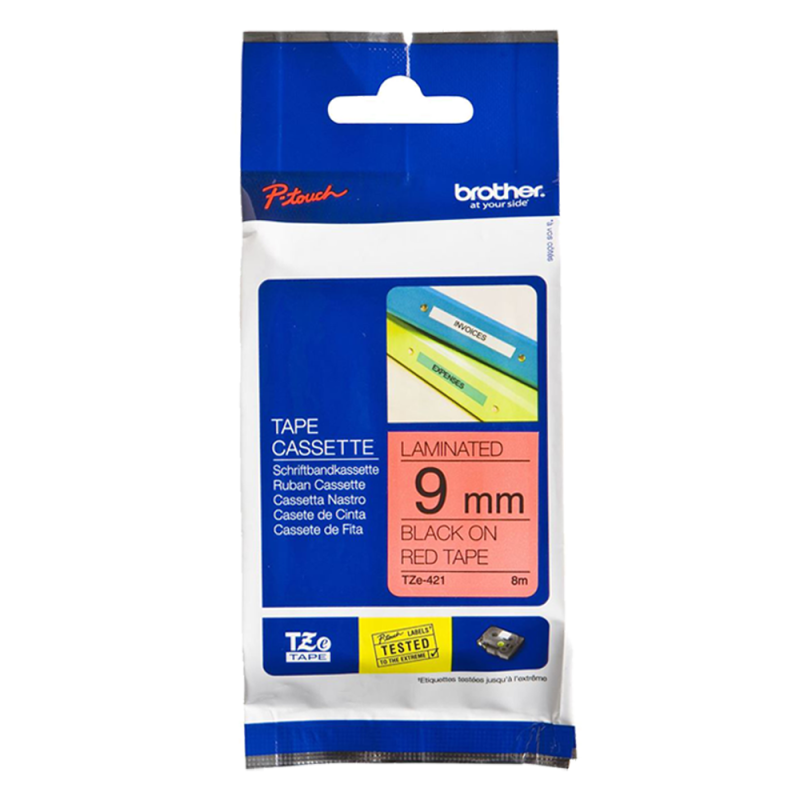 Cinta Laminada TZe421 Neg/Roj. 9mm Brother Cinta Laminada TZe421 Neg/Roj. 9mm Brother