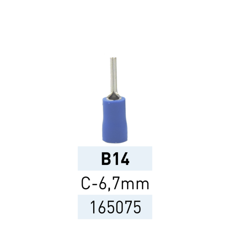 Terminal Preaislado Pin C6.7mm, Az Ref.165075 B14 LCT