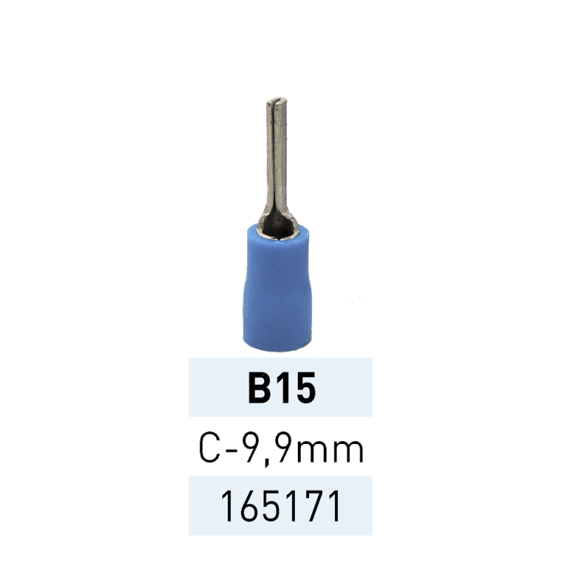Terminal Preaislado Pin C9.9mm B15 AZ Ref.165171 LCT Terminal Preaislado Pin C9.9mm B15 AZ Ref.165171 LCT