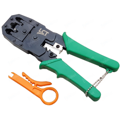 Pinza para Compresion de Fichas RJ-9, RJ-11 y RJ-45 LY-5684B LCT