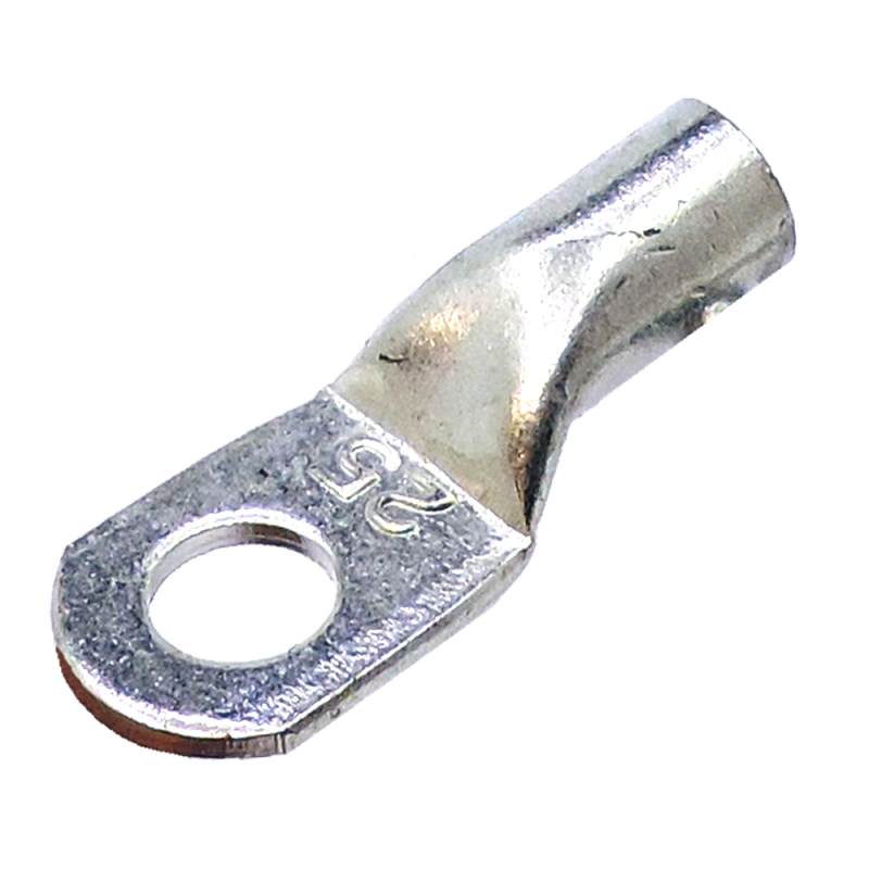 Terminal de Cu Estañado 25mm², 1/4" TERTEC Terminal de Cu Estañado 25mm², 1/4" TERTEC