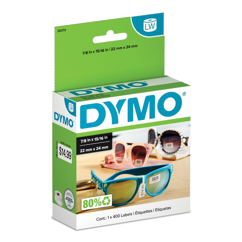 Rollo etiquetas para Precios 30373 Bla 22mm x 24mm Dymo Rollo etiquetas para Precios 30373 Bla 22mm x 24mm Dymo