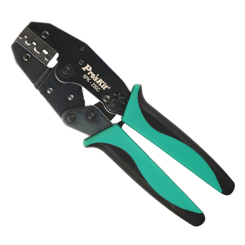 Pinza para Compresión de Terminales de Latón 6PK-230C ProsKit Pinza para Compresión de Terminales de Latón 6PK-230C ProsKit