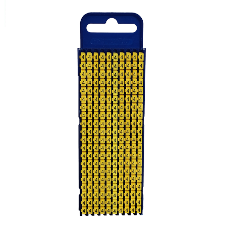 Marcador  WIC2, 1,5-2,5mm² , N°4 Ama (Plancha X200)  WIC2 4 AM Hellermann Tyton