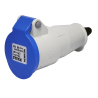 Toma de Acople Newkon 2P+T 32A 200/250Vca 6H Ip44 Az N-3256 Steck