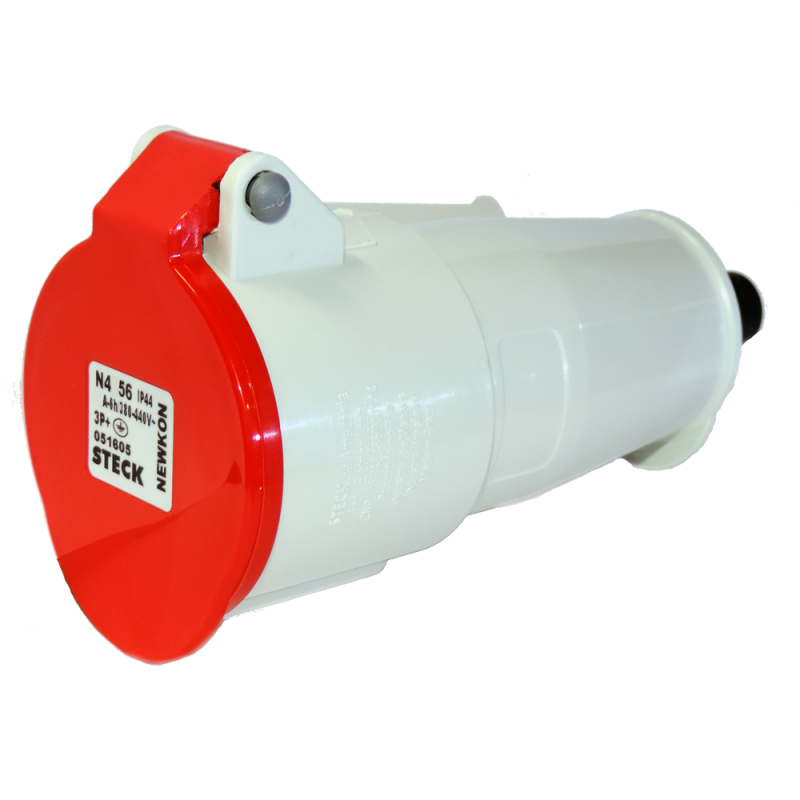 Toma de Acople Newkon 3P+T 16A 380/440V~ 6H Rj N-4056 Steck Toma de Acople Newkon 3P+T 16A 380/440V~ 6H Rj N-4056 Steck