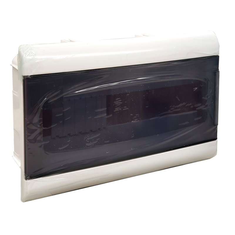 Tablero DIN para Embutir Plast. Pta Transp, 16P SGB16TC Steck Tablero DIN para Embutir Plast. Pta Transp, 16P SGB16TC Steck