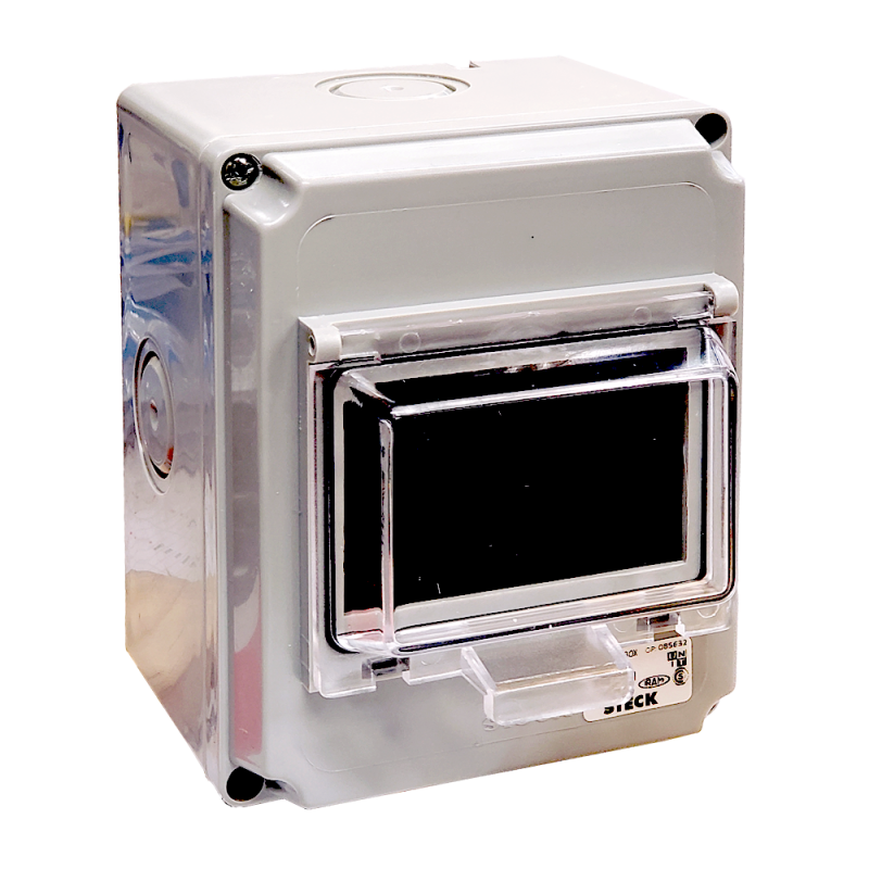 Caja Modulos Din Sobreponer Plast Pta Transp, 4P SEB4TM Steck Caja Modulos Din Sobreponer Plast Pta Transp, 4P SEB4TM Steck