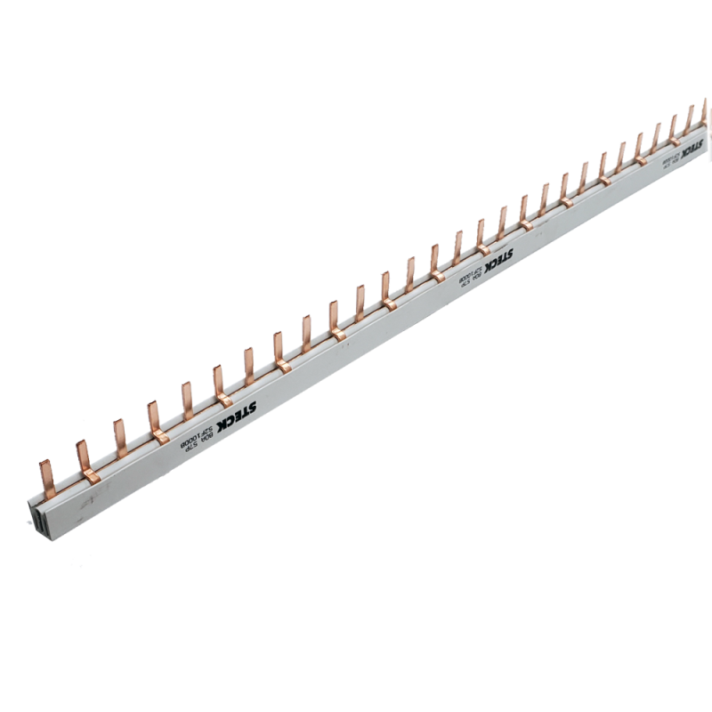 Peine de Conexion Bifasico, 80A, 28X 2Polos, 1000mm. S-2F1000B Steck Peine de Conexion Bifasico, 80A, 28X 2Polos, 1000mm. S-2F1000B Steck