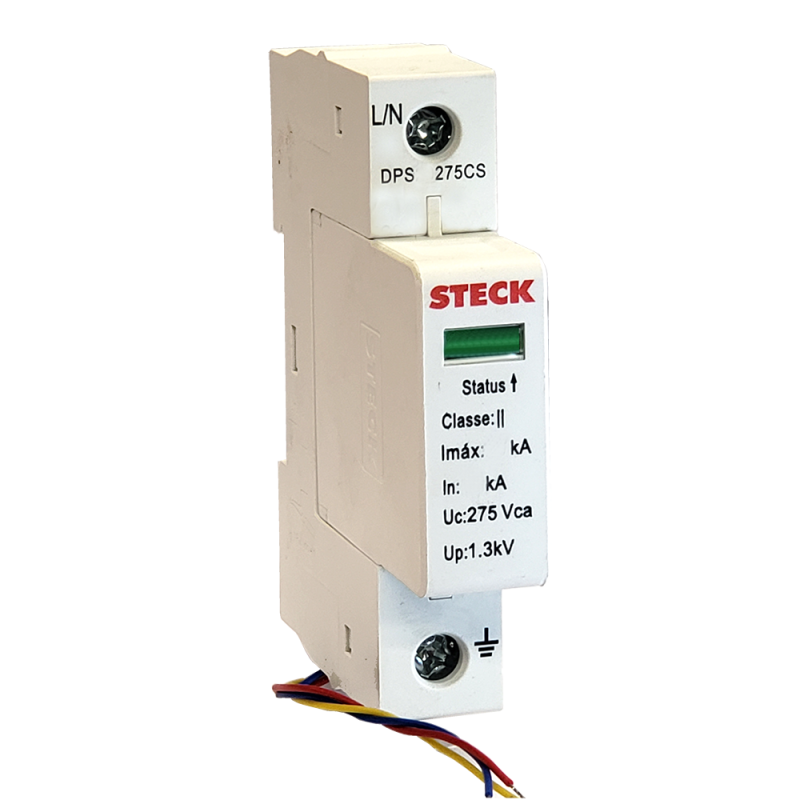 DPS Protector de Sobretension Cl.II 40 kA, 275Vca c/Señaliz. DPS40275CS Steck DPS Protector de Sobretension Cl.II 40 kA, 275Vca c/Señaliz. DPS40275CS Steck