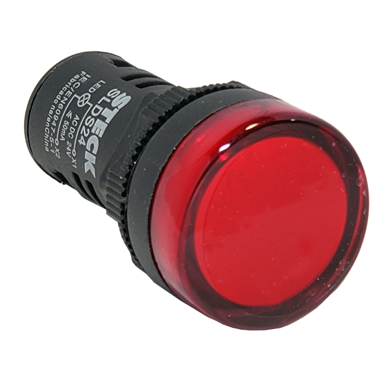 Piloto Luminoso Monolitico Led Ø22, 24V Ac/Dc, Rojo SLDS241 Steck Piloto Luminoso Monolitico Led Ø22, 24V Ac/Dc, Rojo SLDS241 Steck