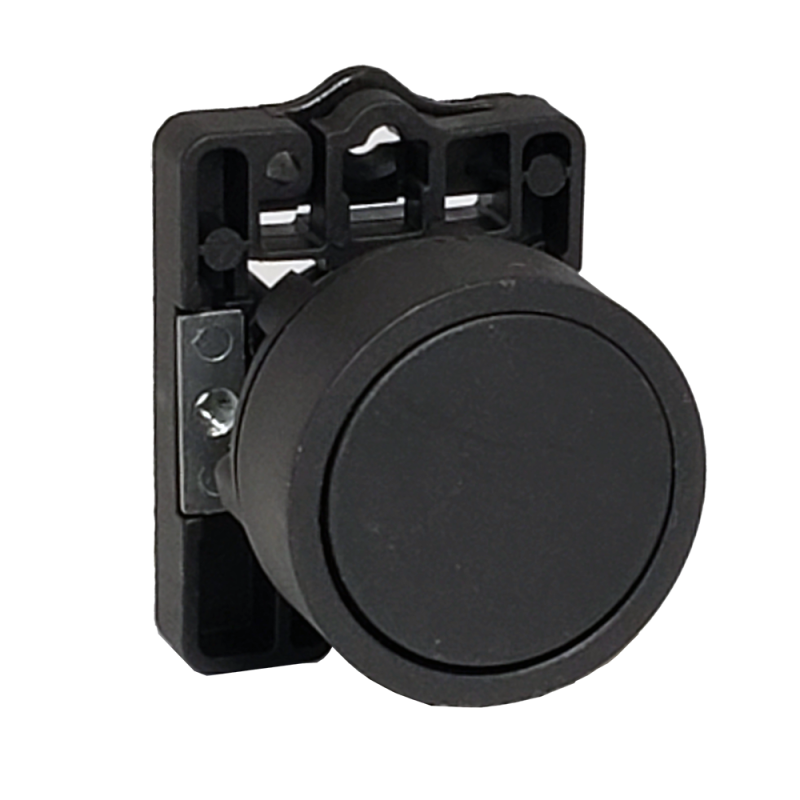Pulsador Plast. Ø22 Rasante, IP40, s/Cont, Negro SLPRN8 Steck Pulsador Plast. Ø22 Rasante, IP40, s/Cont, Negro SLPRN8 Steck