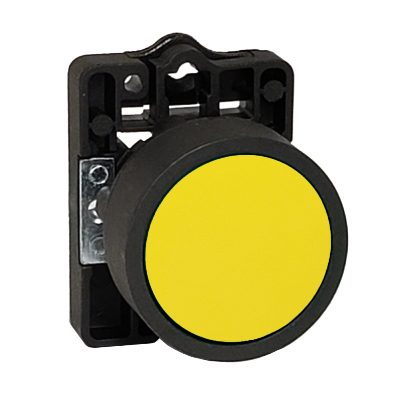 Pulsador Plast. Ø22 Rasante, IP40, s/Cont, Amarillo SLPRN3 Steck Pulsador Plast. Ø22 Rasante, IP40, s/Cont, Amarillo SLPRN3 Steck