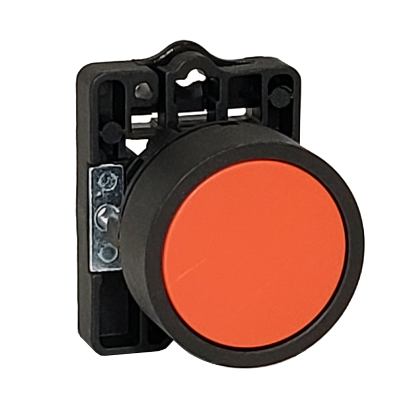 Pulsador Plast. Ø22 Rasante, IP40, s/Cont, Rojo SLPRN1 Steck Pulsador Plast. Ø22 Rasante, IP40, s/Cont, Rojo SLPRN1 Steck