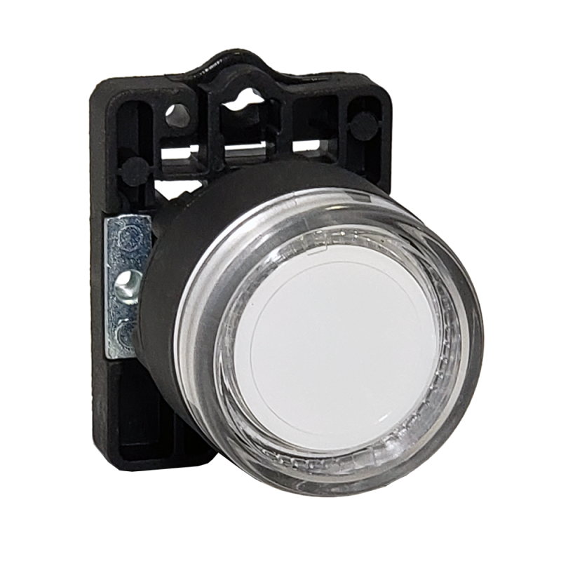 Pulsador Plast. Luminoso Ø22 Rasante, IP40, s/Cont, Blanco SLPRL5 Steck Pulsador Plast. Luminoso Ø22 Rasante, IP40, s/Cont, Blanco SLPRL5 Steck