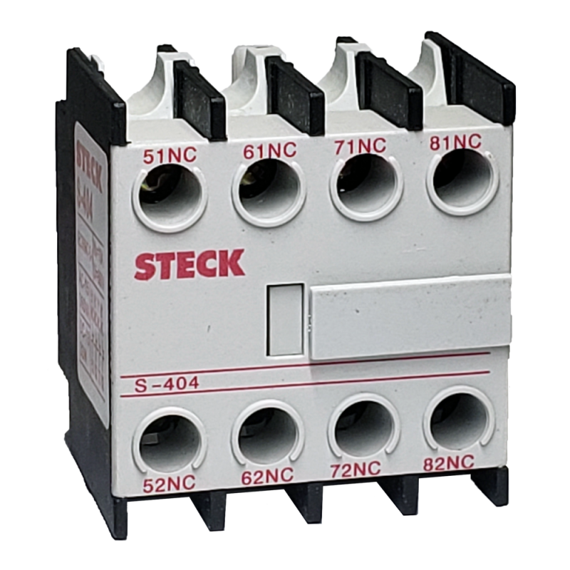 Contacto Auxiliar 4NC Frontal SF04 Steck Contacto Auxiliar 4NC Frontal SF04 Steck