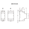Contactor Modular 4NA + 0NC 63A 230Vac SDM6340M Steck