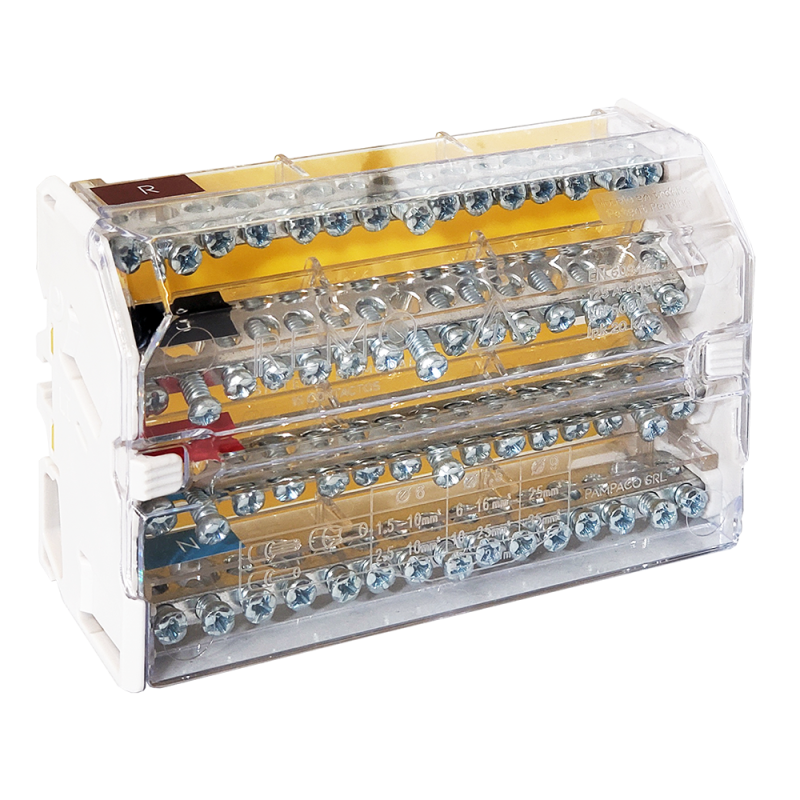 Repartidor Modular 125A 15 Cont. Tetraipolar 4REMO154 Pampaco Repartidor Modular 125A 15 Cont. Tetraipolar 4REMO154 Pampaco