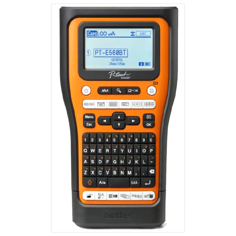 Rotuladora Electrónica Portátil Profesional PT-E560BTVP, PC y BT, h/24mm Brother