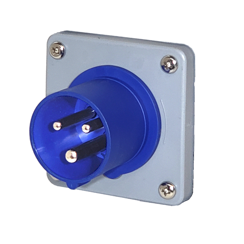 Ficha Fija de Empotrar Triton 2P+T 32A 200/250Vca 6H Ip44 Az H-3236 Steck Ficha Fija de Empotrar Triton 2P+T 32A 200/250Vca 6H Ip44 Az H-3236 Steck