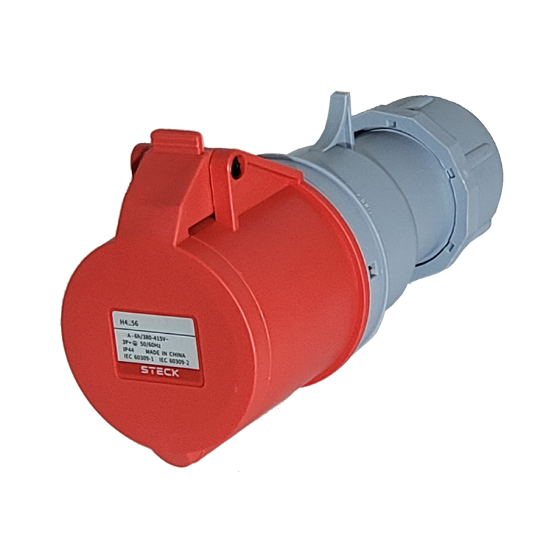 Toma de Acople Triton 3P+T 32A 380/440V~ 6H Rj H-4256 Steck Toma de Acople Triton 3P+T 32A 380/440V~ 6H Rj H-4256 Steck