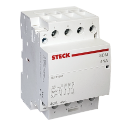 Contactor Modular 0NA + 4NC 40A 230Vac SDM4004M Steck