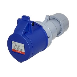 Toma de Acople Triton 2P+T 16A 220/250V~ 6H Ip44 Az H-3056 Steck