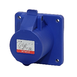 Toma de Empotrar Triton 2P+T 32A 220/250V~ 6H Ip44 Az H-3246 Steck