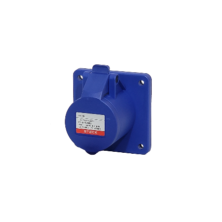 Toma de Empotrar Triton 2P+T 32A 220/250V~ 6H Ip44 Az H-3246 Steck