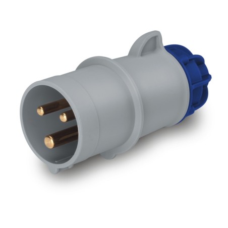 Ficha Movil Xenia, 2P+T 16A 200/250Vca 6H Ip44 Az 214.1633 Scame