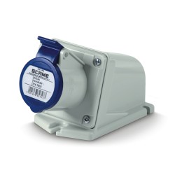 Toma de Sobreponer Xenia 2P+T 16A 200/250Vca 6H IP44 Az 514.1653 Scame