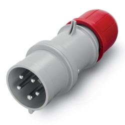 Ficha Movil Optima,  3P+N+T 16A 346/415Vca 6H IP44 Rj 213.1637 Scame