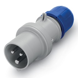 Ficha Movil Optima, 2P+T 32A 200/250Vca 6H IP44 Az 213.3233 Scame