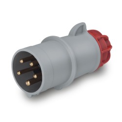 Ficha Movil Xenia,  3P+N+T 32A 380/415Vca 6H IP44 Rj 214.3237 Scame