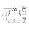 Modulo Portalampara Ba9S p/Botonera PL004007 Giovenzana