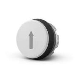 Cabezal Pulsador Flecha Vert. Neg/Bla p/Botonera PL/PLB PL005004 Giovenzana