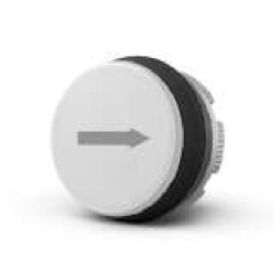 Cabezal Pulsador Flecha Horiz. Neg/Bla p/Botonera PL/PLB PL005008 Giovenzana
