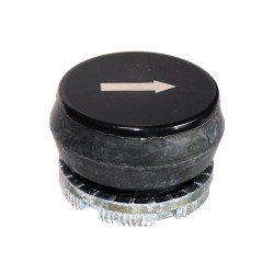 Cabezal Pulsador Flecha Inclin. Bla/Neg p/Botonera PL/PLB PL005027 Giovenzana