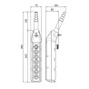 Botonera Colgante 6 Botones + Emerg PL07 Giovenzana