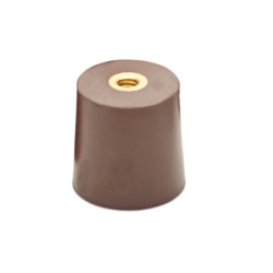 Aislador Conico Liso Epoxi. H: 40mm, Ins.: 1/4" 3AS40 Pampaco