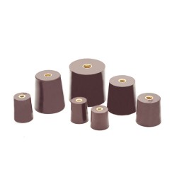 Aislador Conico Liso Epoxi. H: 40mm, Ins.: 1/4" 3AS40 Pampaco