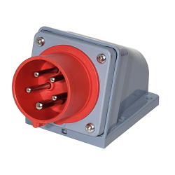 Ficha Fija de Sobreponer Triton 3P+N+T 16A 380/415Vca 6H Ip44 Rj H-5016 Steck