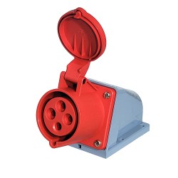 Toma de Sobreponer Triton 3P+T 16A 380/440V~ 6H Ip44 Rj H-4006 Steck